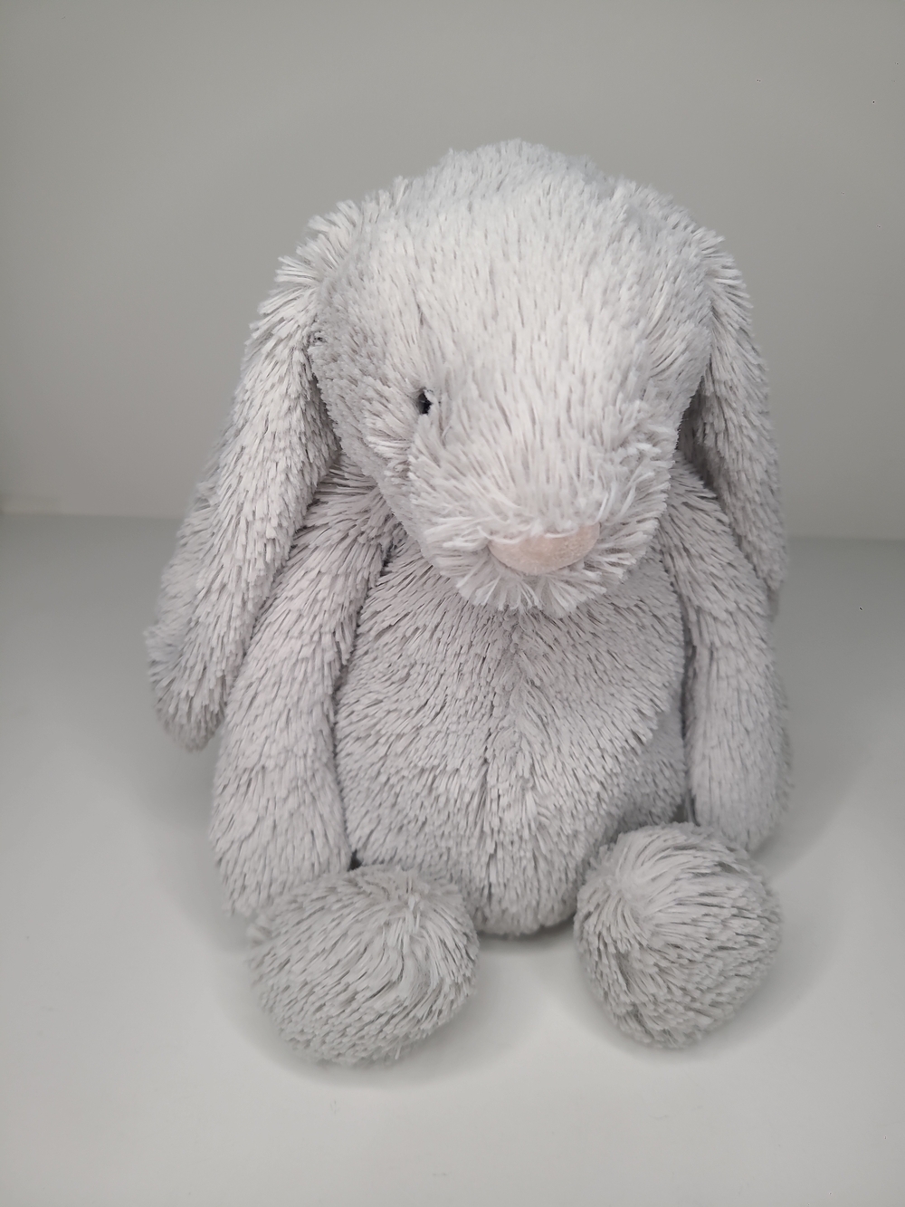 Jellycat Medium Bashful Bunny Rabbit Silver Gray Grey Plush Stuffed Animal
